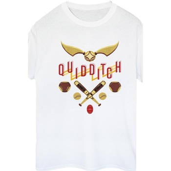 textil Mujer Camisetas manga larga Harry Potter Quidditch Golden Snitch Blanco
