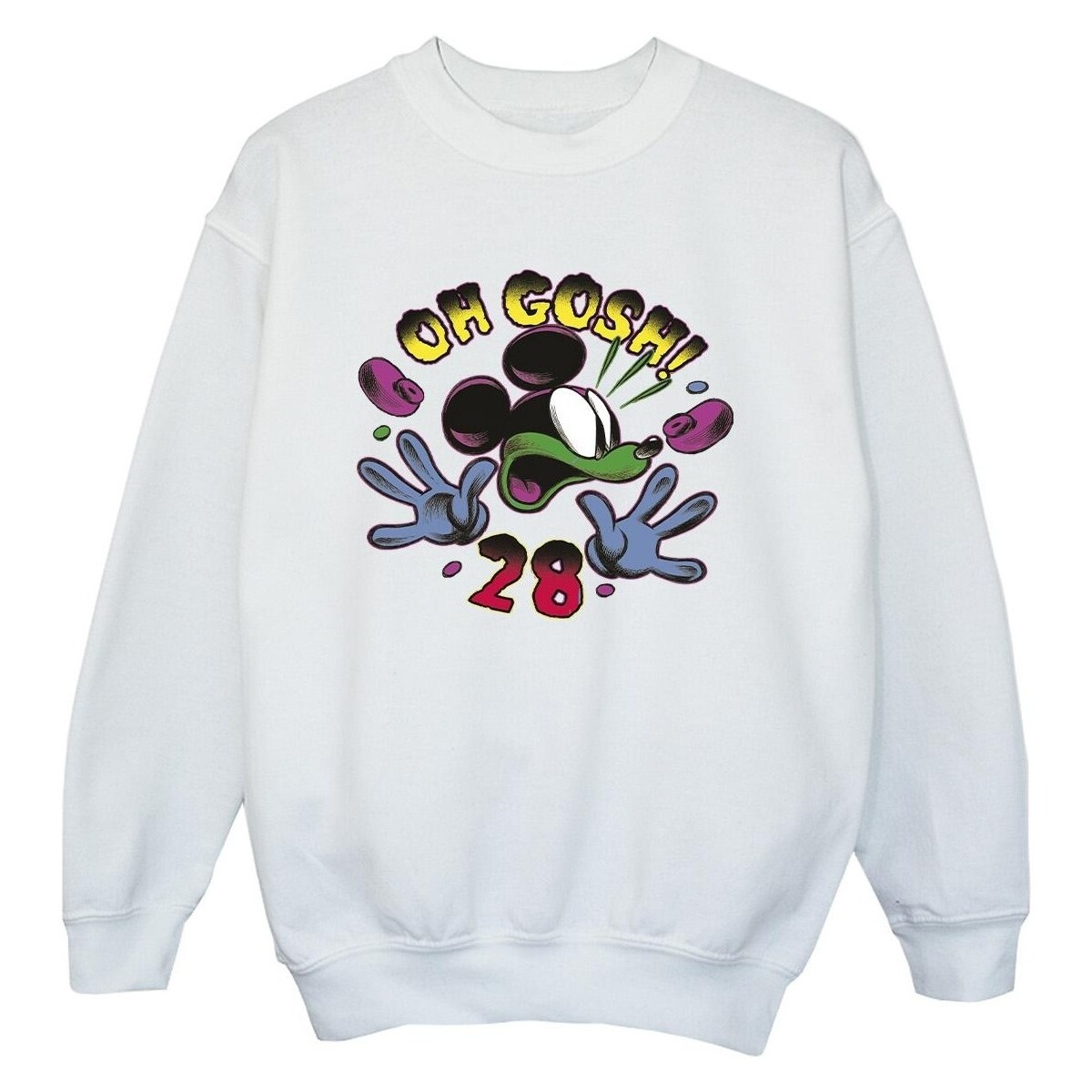 textil Niño Sudaderas Disney Mickey Mouse Oh Gosh Pop Art Blanco