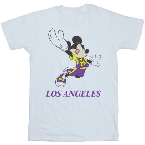 textil Niño Camisetas manga corta Disney Mickey Mouse Los Angeles Blanco
