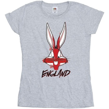 textil Mujer Camisetas manga larga Dessins Animés Bugs England Face Gris