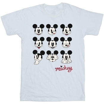 textil Niño Camisetas manga corta Disney Mickey Mouse Many Faces Blanco