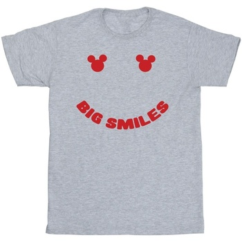 textil Niño Camisetas manga corta Disney Mickey Mouse Big Smile Gris