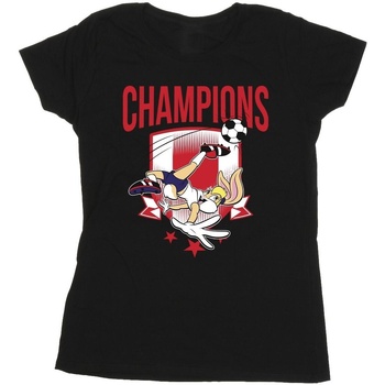 textil Mujer Camisetas manga larga Dessins Animés Lola Football Champions Negro