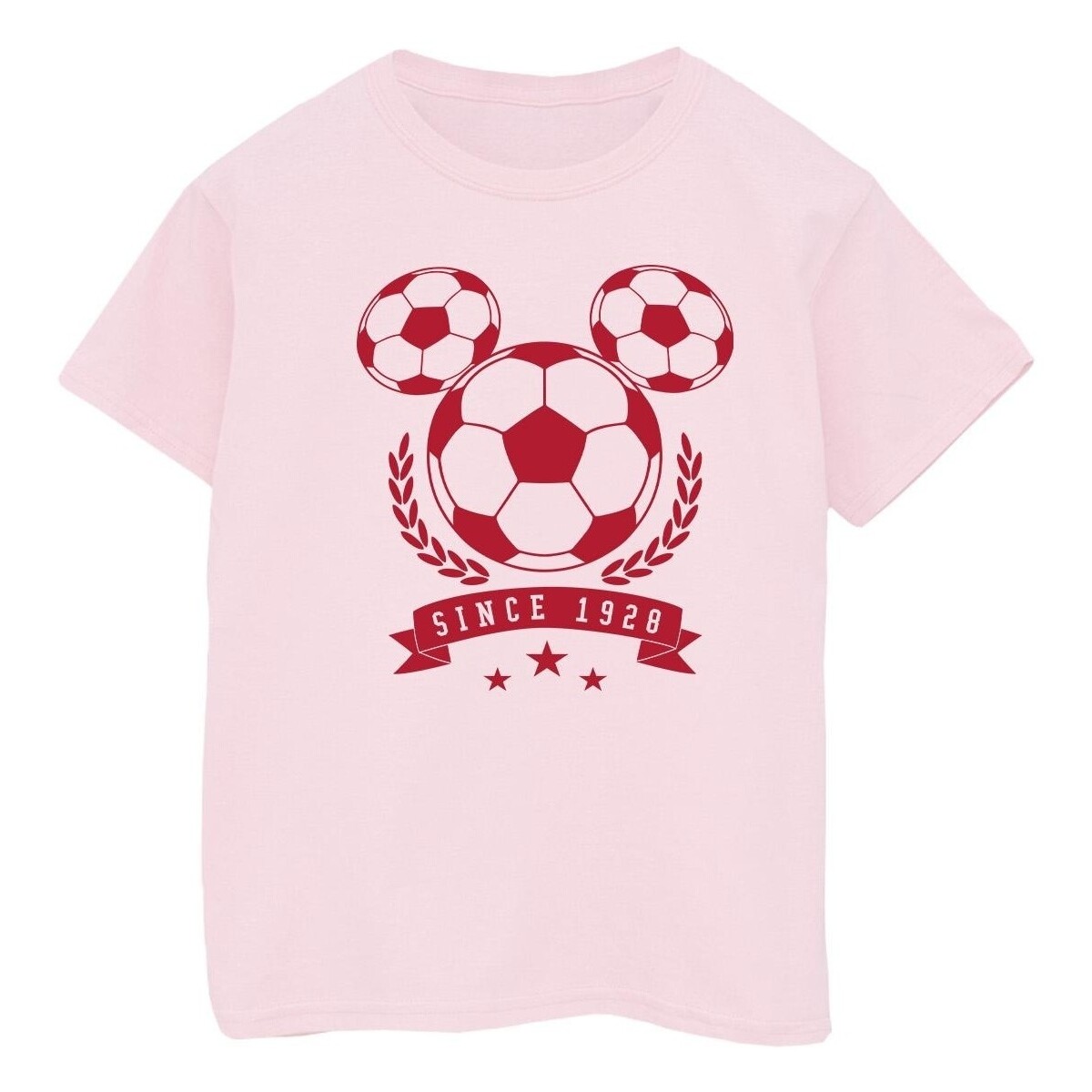 textil Niño Camisetas manga corta Disney Mickey Football Head Rojo