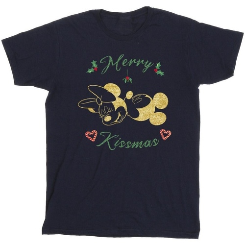 textil Niño Camisetas manga corta Disney Mickey Mouse Merry Kissmas Azul
