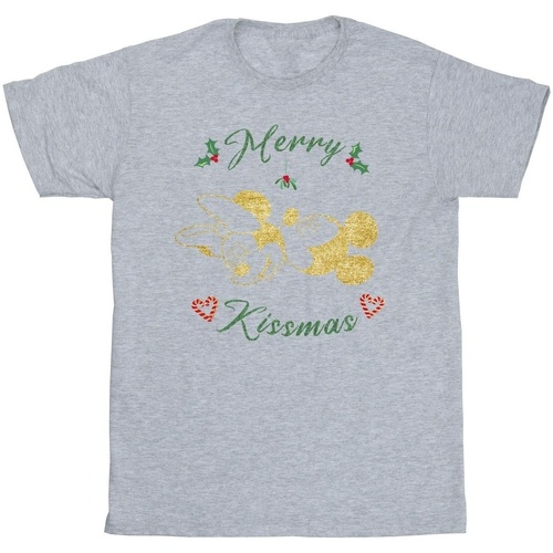 textil Niño Camisetas manga corta Disney Mickey Mouse Merry Kissmas Gris