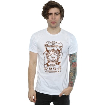 textil Hombre Camisetas manga larga Harry Potter Chocolate Frogs Mono Label Blanco