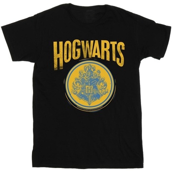 textil Hombre Camisetas manga larga Harry Potter Hogwarts Circle Crest Negro