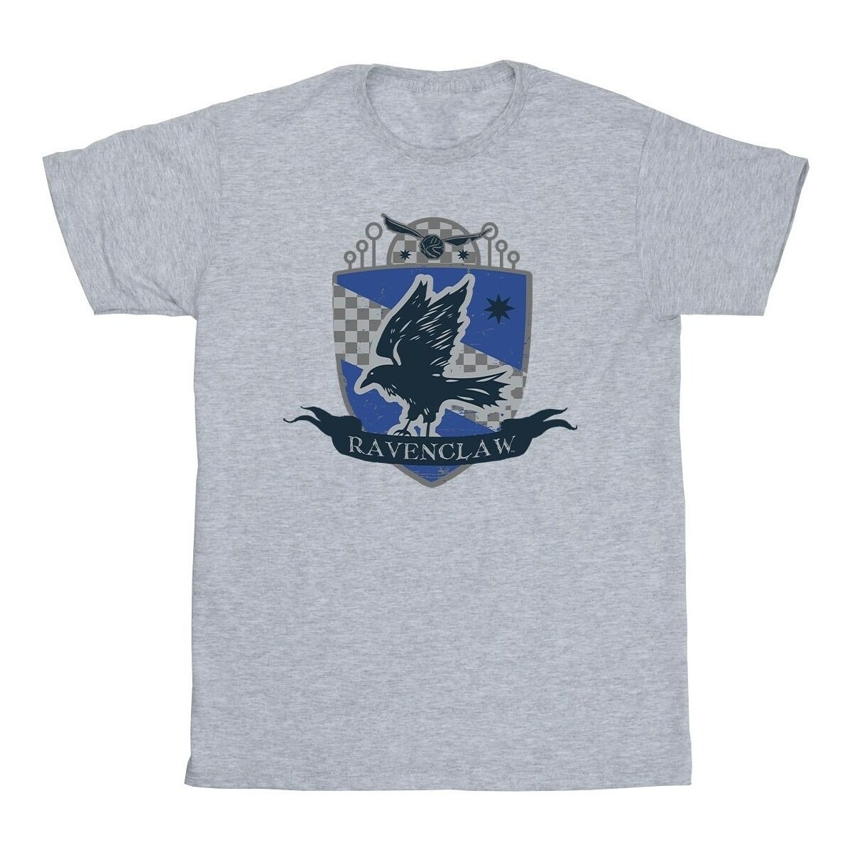 textil Hombre Camisetas manga larga Harry Potter Ravenclaw Chest Badge Gris