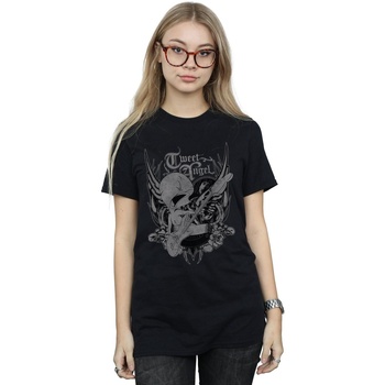 textil Mujer Camisetas manga larga Dessins Animés Tweety Pie Rock Negro