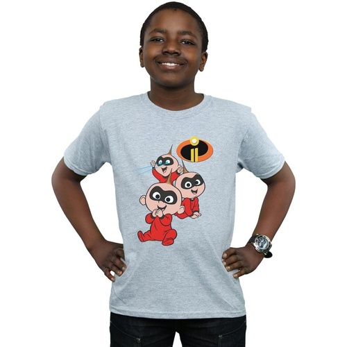 textil Niño Tops y Camisetas Disney The Incredibles Jak Jak Gris