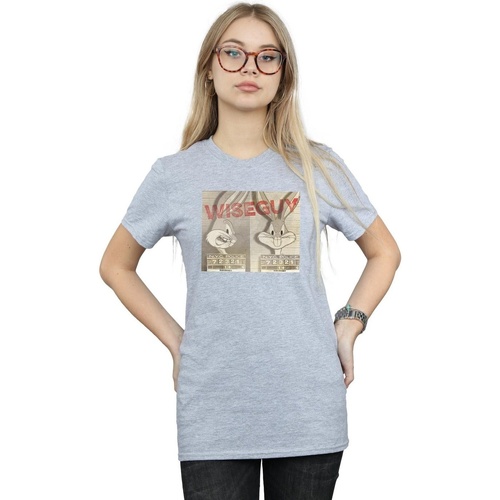 textil Mujer Camisetas manga larga Dessins Animés  Gris