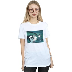 textil Mujer Camisetas manga larga Dessins Animés Bugs Bunny Sylvester Letter Blanco
