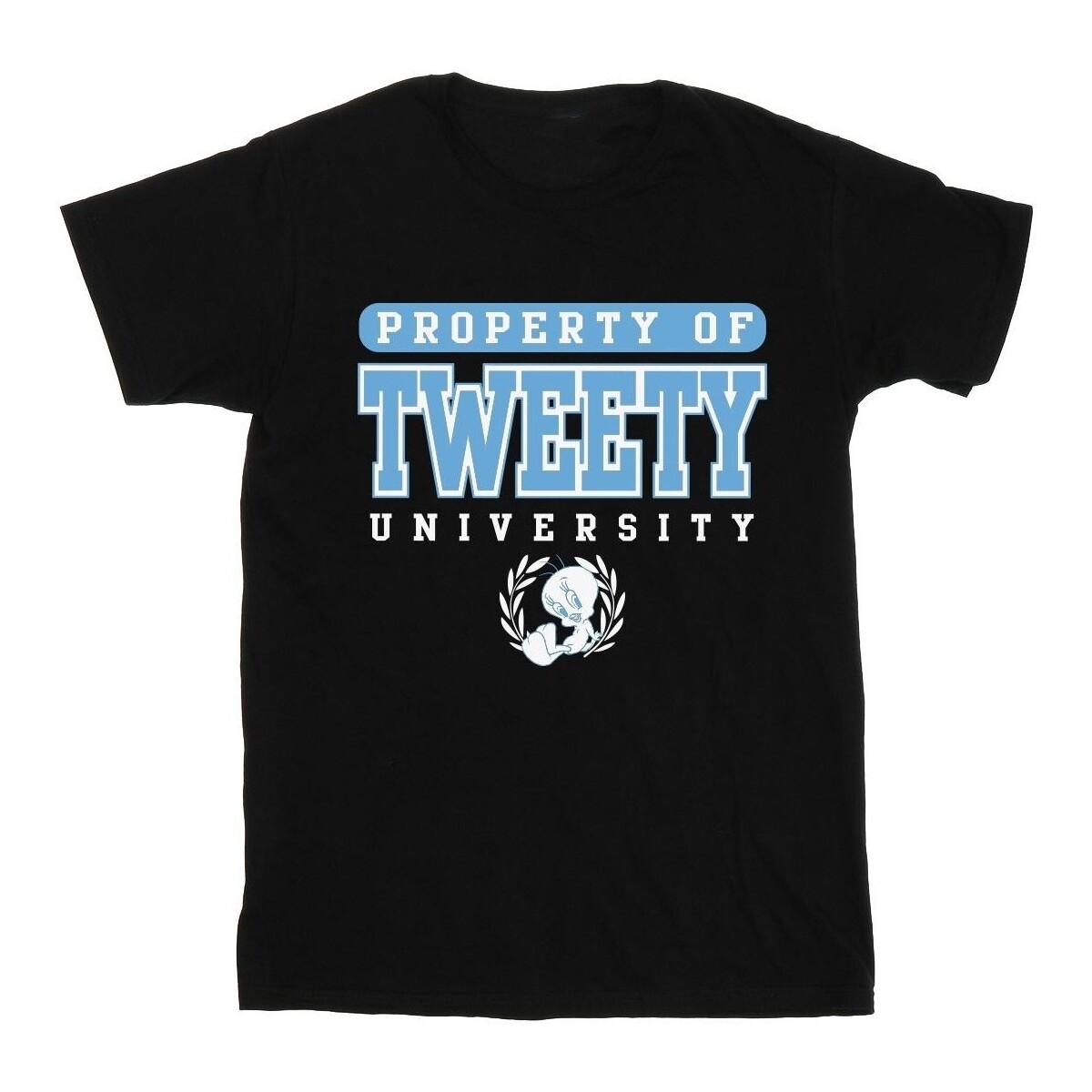 textil Mujer Camisetas manga larga Dessins Animés Tweety Property Of University Negro