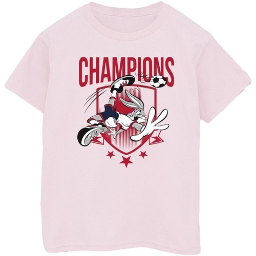 textil Mujer Camisetas manga larga Dessins Animés Bugs Bunny Champions Rojo