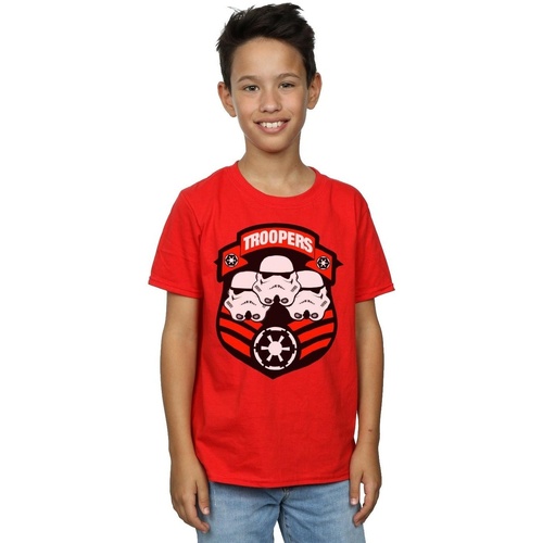 textil Niño Camisetas manga corta Disney Stormtrooper Troopers Rojo