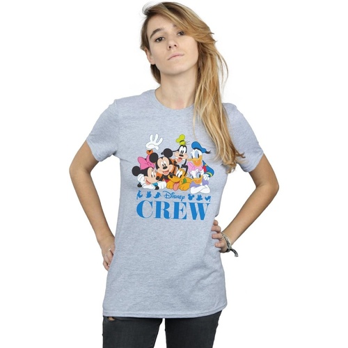 textil Mujer Camisetas manga larga Disney Mickey Mouse  Friends Gris