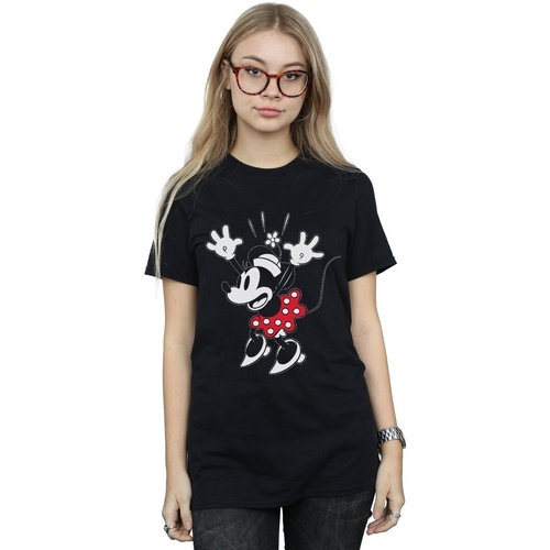 textil Mujer Camisetas manga larga Disney Minnie Mouse Surprise Negro
