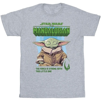 textil Niño Tops y Camisetas Disney The Mandalorian The Force Is Strong Gris