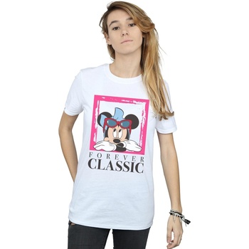 textil Mujer Camisetas manga larga Disney Minnie Mouse Forever Classic Blanco