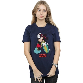 textil Mujer Camisetas manga larga Disney Mickey Mouse Skate Dude Azul