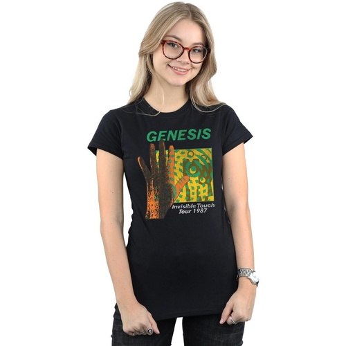 textil Mujer Camisetas manga larga Genesis Invisible Touch Tour Negro