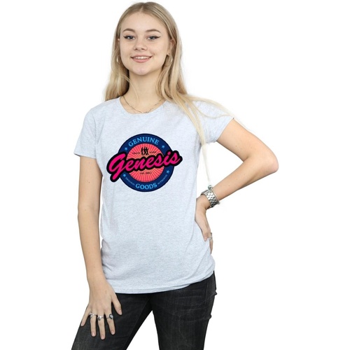 textil Mujer Camisetas manga larga Genesis Neon Logo Gris