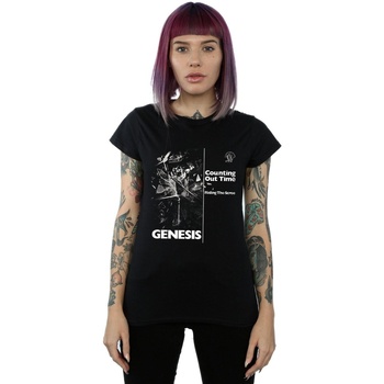 textil Mujer Camisetas manga larga Genesis Counting Out Time Negro