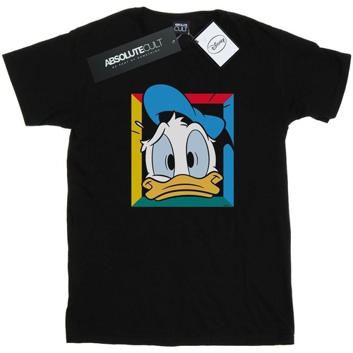 textil Mujer Camisetas manga larga Disney Donald Duck Panicked Negro