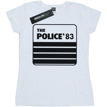 textil Mujer Camisetas manga larga The Police 83 Tour Blanco