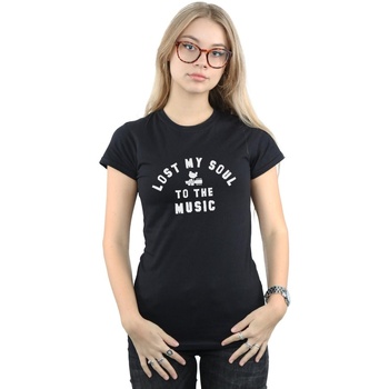 textil Mujer Camisetas manga larga Woodstock Lost My Soul Negro