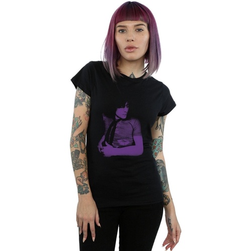 textil Mujer Camisetas manga larga Syd Barrett Violet Portrait Negro