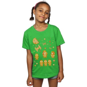 textil Niña Camisetas manga larga Disney Gingerbread Empire Verde