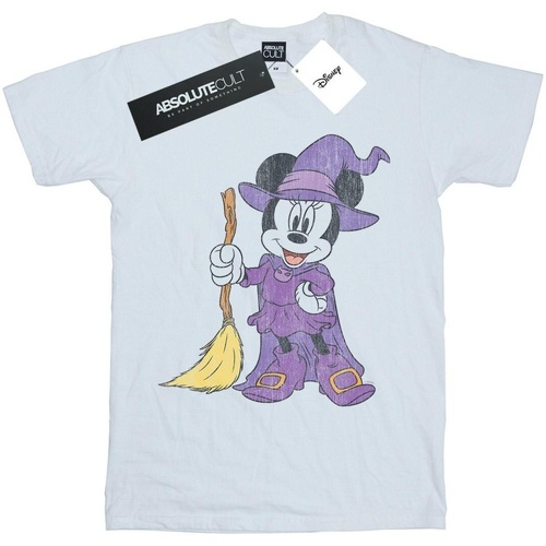 textil Mujer Camisetas manga larga Disney Minnie Mouse Witch Costume Blanco