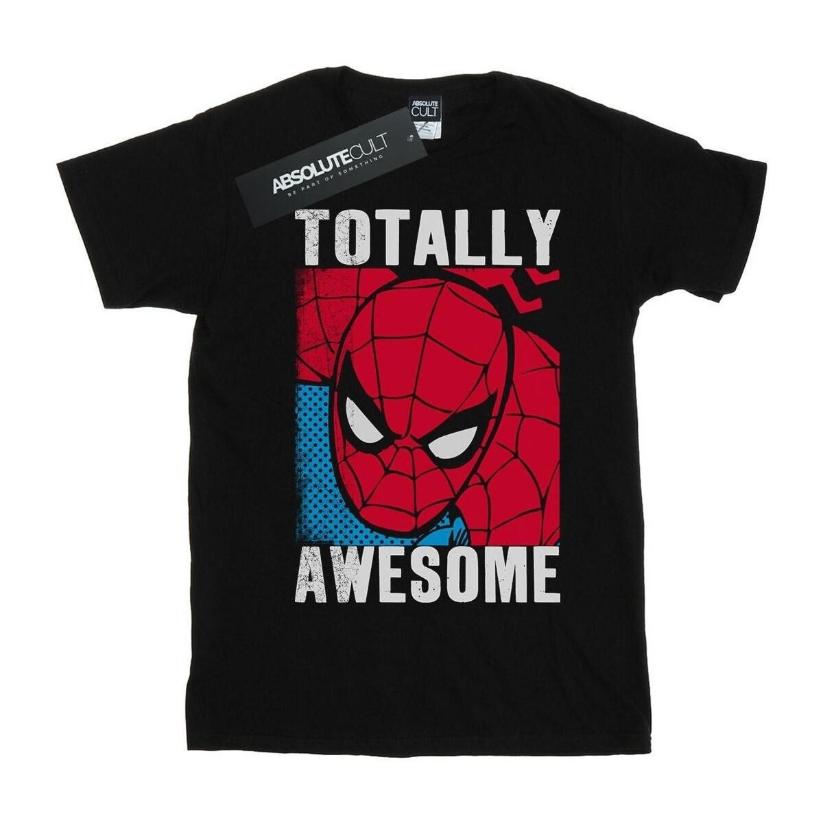 textil Hombre Camisetas manga larga Marvel Spider-Man Totally Awesome Negro