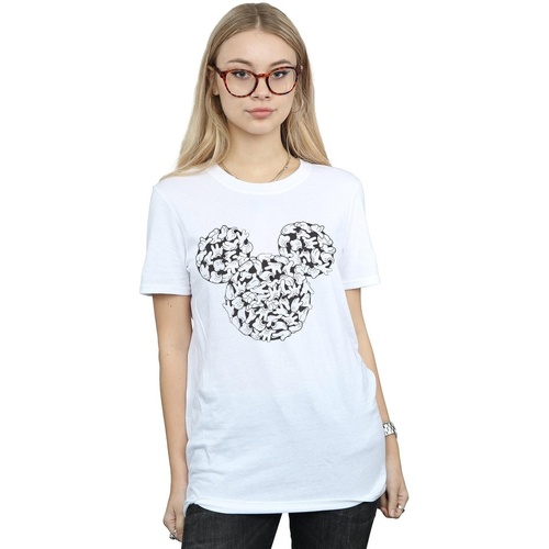 textil Mujer Camisetas manga larga Disney  Blanco