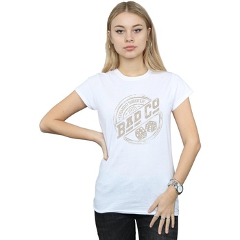 textil Mujer Camisetas manga larga Bad Company Straight Shooter Blanco