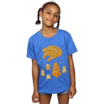 textil Niña Camisetas manga larga Disney Gingerbread Rebels Azul