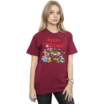 textil Mujer Camisetas manga larga Disney Mickey And Friends Winter Wishes Multicolor