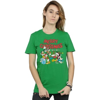 textil Mujer Camisetas manga larga Disney Mickey And Friends Winter Wishes Verde