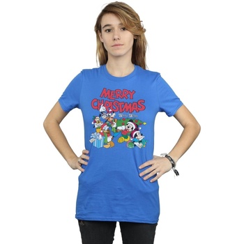 textil Mujer Camisetas manga larga Disney Mickey And Friends Winter Wishes Azul