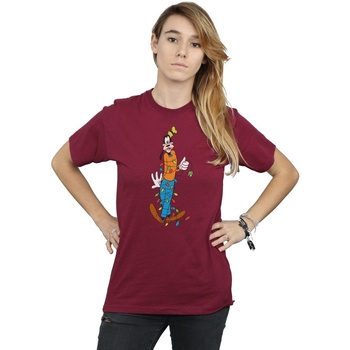 textil Mujer Camisetas manga larga Disney Goofy Christmas Lights Multicolor