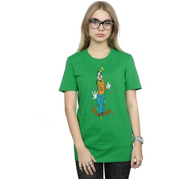 textil Mujer Camisetas manga larga Disney Goofy Christmas Lights Verde