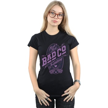 textil Mujer Camisetas manga larga Bad Company Rock N Roll Fantasy Negro