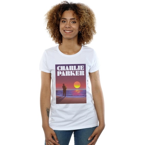 textil Mujer Camisetas manga larga Charlie Parker Into The Sunset Blanco