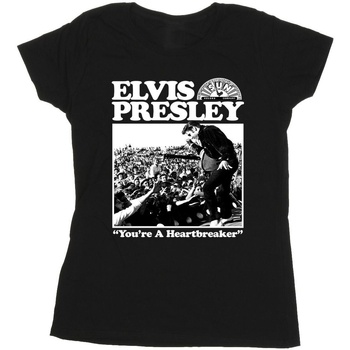 textil Mujer Camisetas manga larga Elvis A Heartbreaker Negro