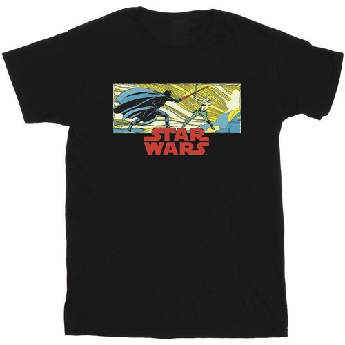 textil Niña Camisetas manga larga Disney Comic Strip Luke And Vader Negro