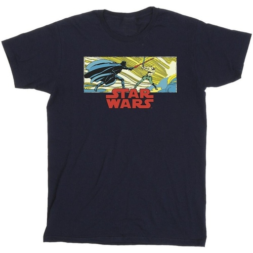 textil Niña Camisetas manga larga Disney Comic Strip Luke And Vader Azul