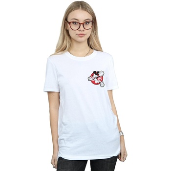 textil Mujer Camisetas manga larga Disney Mickey Mouse Dunking Blanco