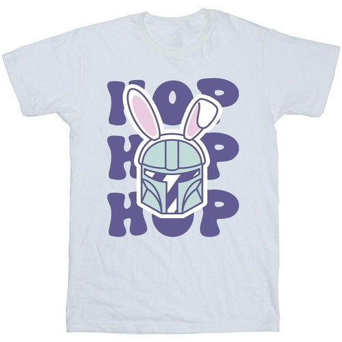 textil Niño Camisetas manga corta Disney The Mandalorian Hop Into Easter Blanco